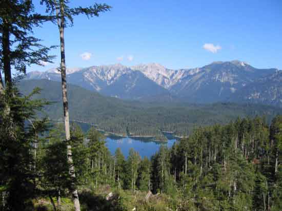 Blick auf den Eibsee